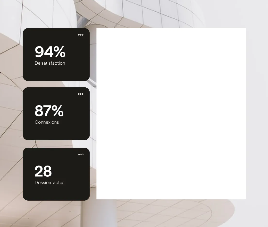 chiffres clés devant un bâtiment